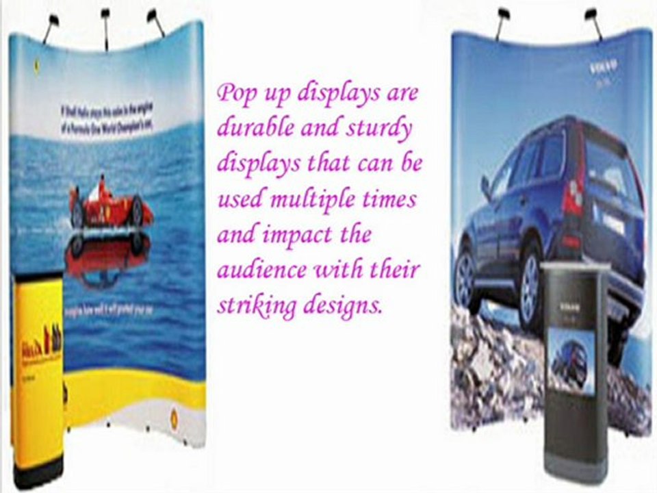 pop up displays-A right choice for trade show events
