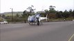 Eurocopter B2 Squirril helicopter take off from intersection