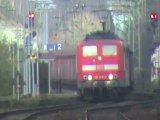 Züge beim Bahnof Rheinbrohl, Veolia BR185, 2x BR151, BR152, Railion BR185, 2x BR143, BR425
