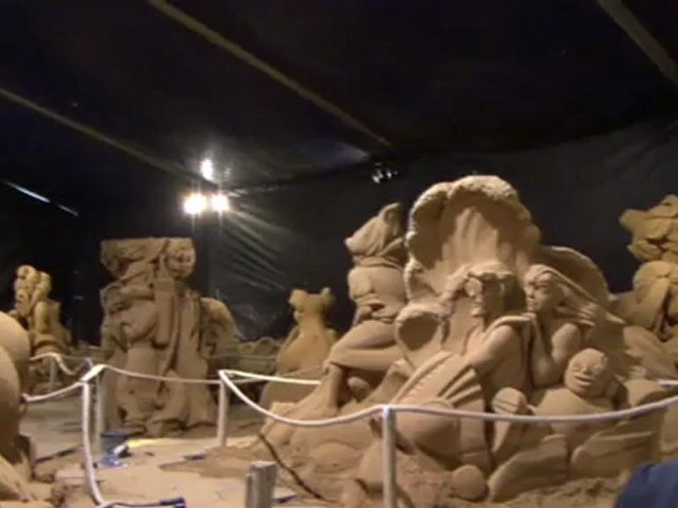 Zandsculptuur Festival 2012 Making of Deel 2 - 1 week voor opening