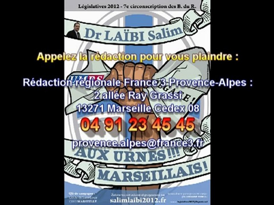 France 3 régions récidive dans le mensonge malgré mon communiqué !