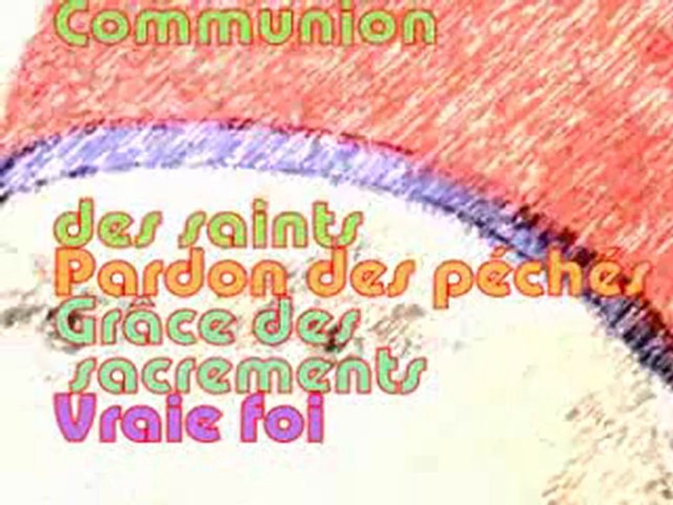 38-39 - Petit catéchisme V  SAINTE ÉGLISE CATHOLIQUE,  RÉMISSION DES PÉCHÉS ET  COMMUNION~1.flv