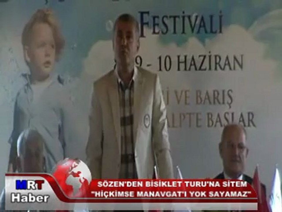BAŞKAN SÖZEN'DEN BİSİKLET TURUNA SİTEM