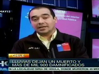 Un muerto por lluvias de ola invernal en Chile
