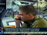 Diputados alemanes cuestionan regalo militar a Israel
