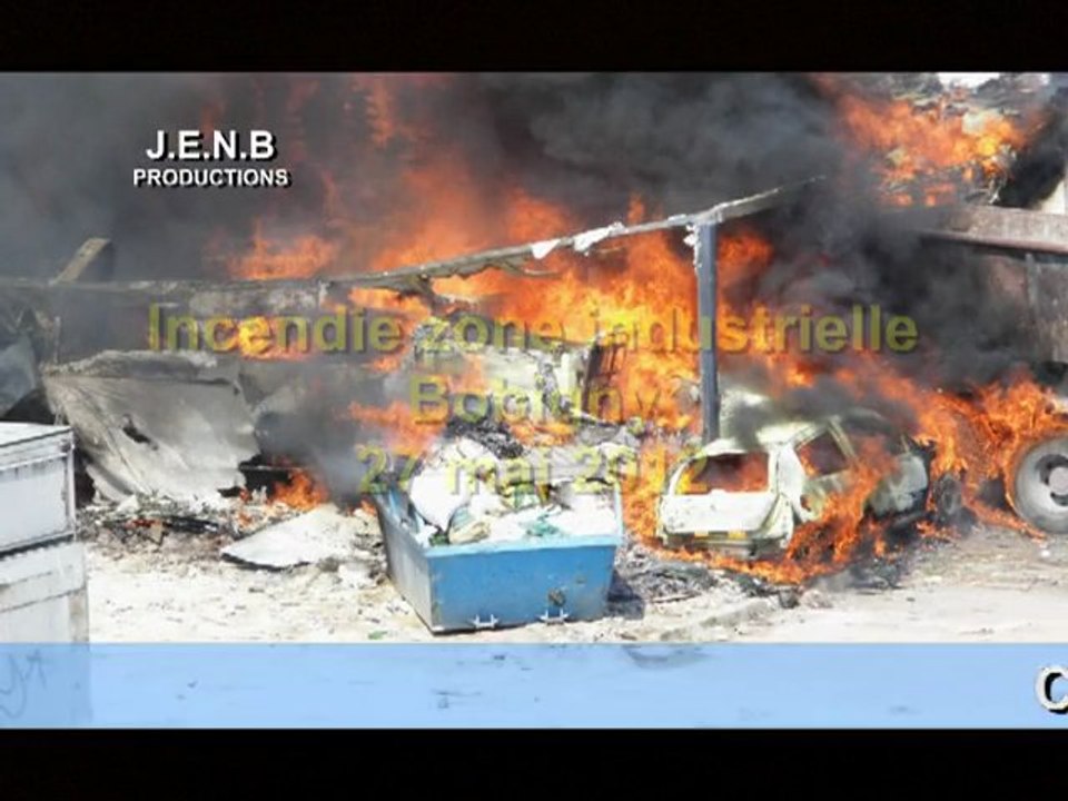 Incendie entrepôt Bobigny (93) près de Noisy-le-Sec