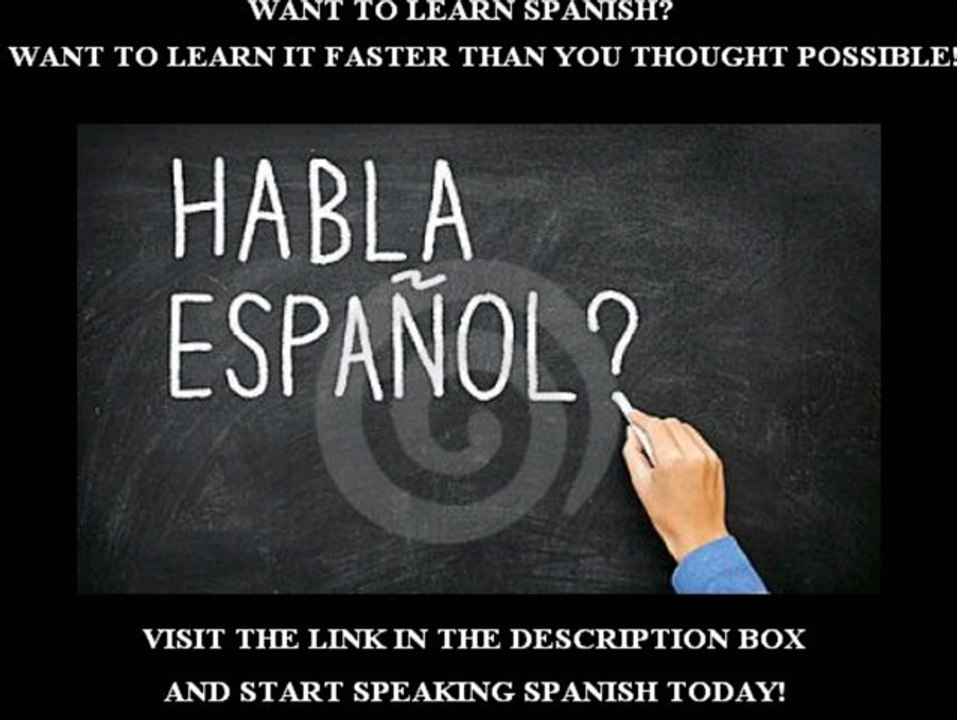 Learning to speak SPANISH!!