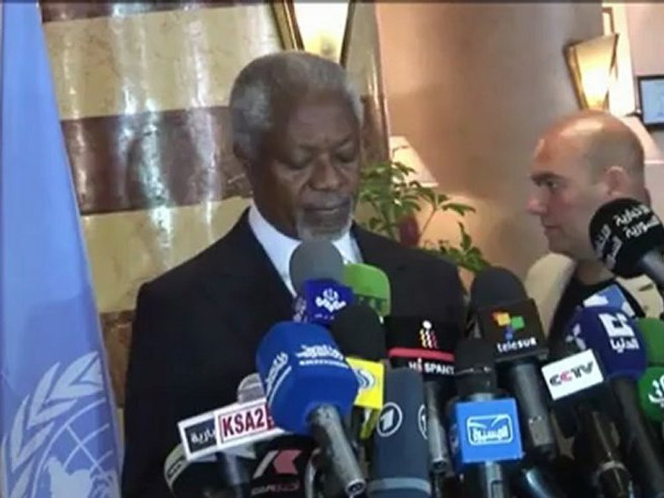 Annan arrives in Syria 'shocked' by Houla killings