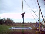 Acrobaties au trampoline