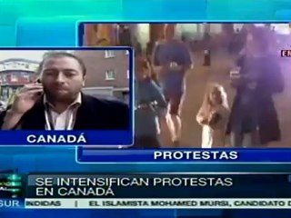 Se intensifican protestas en Canadá