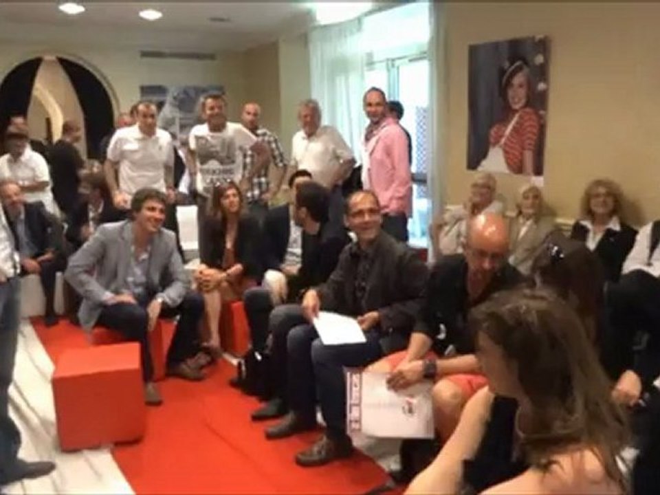 Projection privée du film "Les tontons flingués" produit par Patrick Jorge.