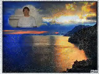 je suis loin  mais pres de vous  en pensé  aurevoir mon grand