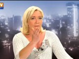 Marine Le Pen sur BFMTV critique la politique de Hollande en Grèce