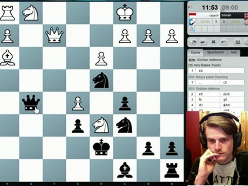 15 minute chess - without beard!