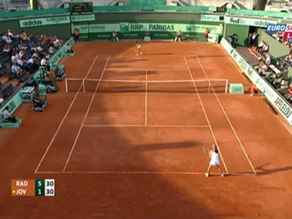 Tennis. 2012.05.28. Roland Garros 2012. 1st round. A.Radwanska - Jovanovski. [rgfootball.net]