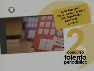 Participa en el 2do Concurso de Talento Peridístico de Globovisión