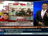 Presidente Chávez rechaza agresiones a periodistas