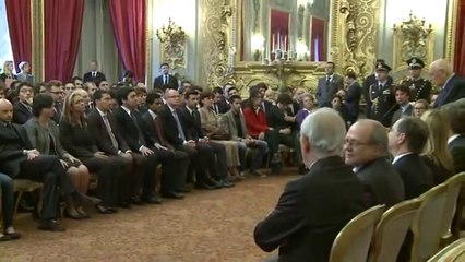 Napolitano - Incontro ''Le domande dei giovani'' (28.05.12)
