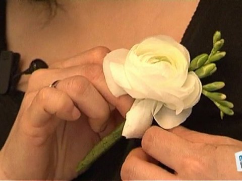 Tuto DIY: faire une boutonnière de fleur mariage