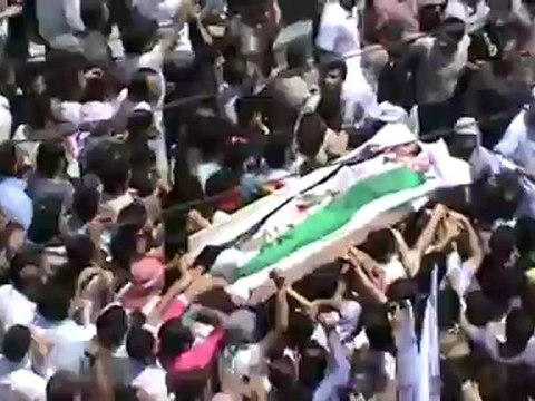 Syria فري برس ريف دمشق التل صلاة الظهر تشييع الشهيد يزيد الكيلاني 28 5 2012 ج2 Damascus