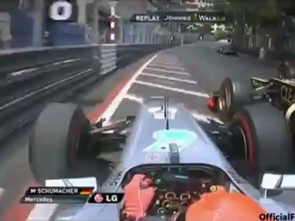 Schumacher onboard start monaco 2012