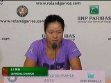 Roland Garros - Li Na : 