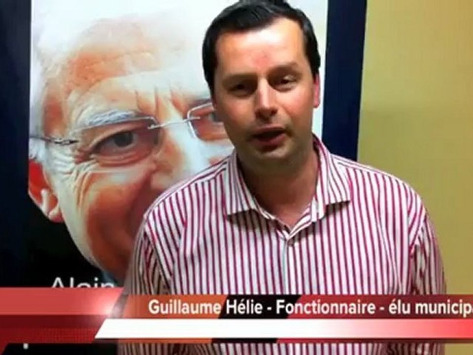 Législatives 2012 - Guillaume Hélie loue l'expérience d'Alain Cousin