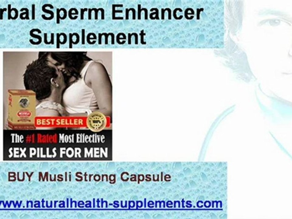 Herbal Sperm Enhancer Supplement Improve Male Fertility