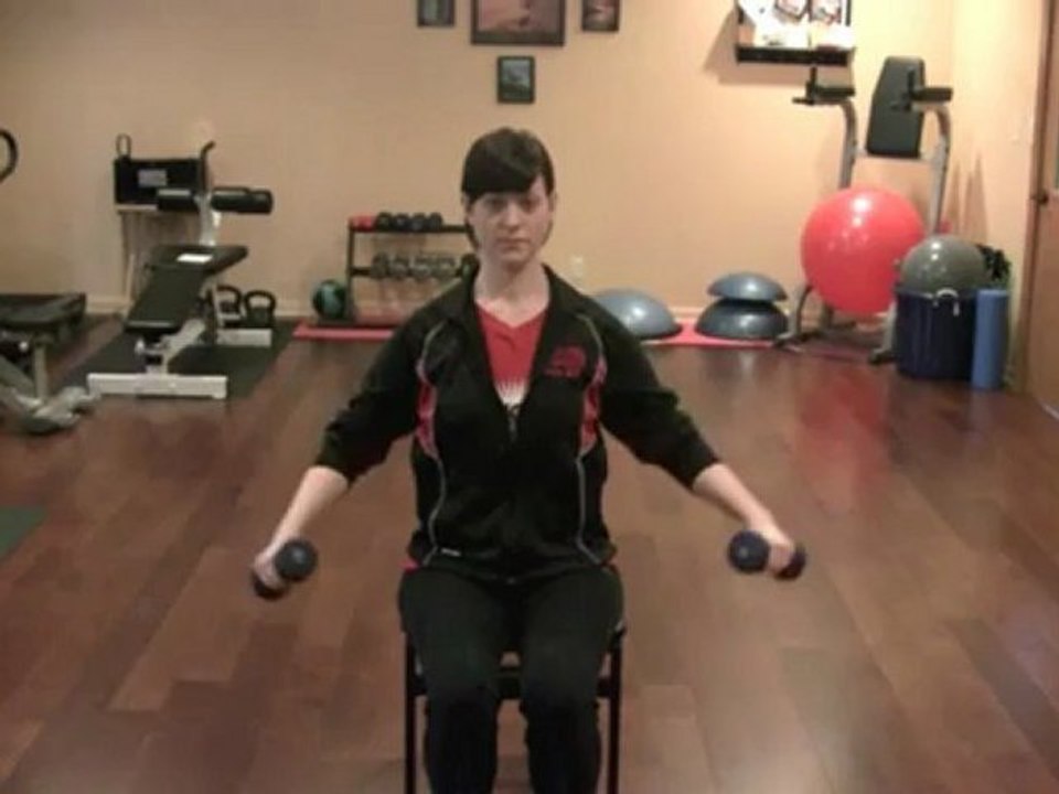Lateral Arm Raises: Chair Exercise - Personal Training Exercise of the Day