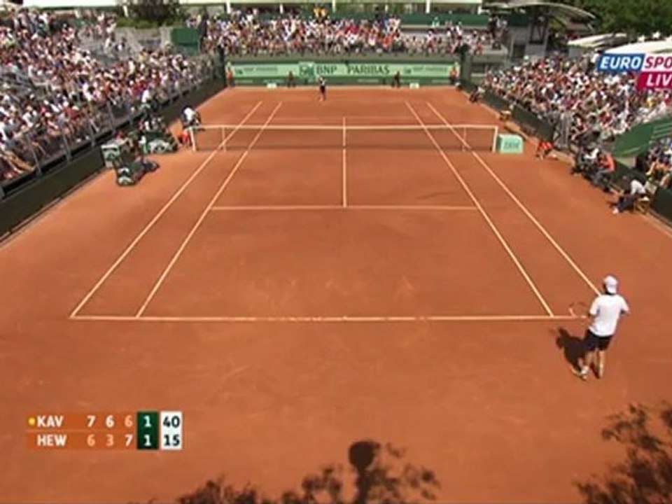 Tennis. 2012.05.28. Roland Garros 2012. 1st round. Kavcic - Hewitt 333