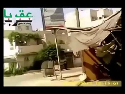 Syria فري برس ريف دمشق عقربا اضراب عام 28 5 2012 Damascus