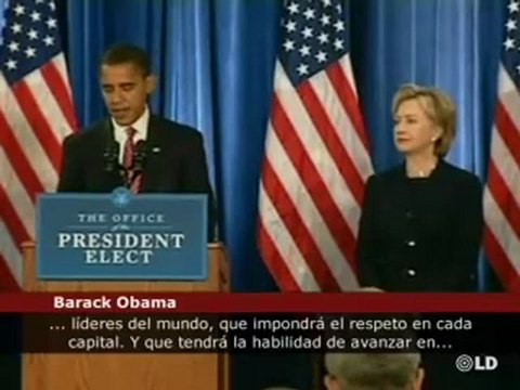 Obama matiene al jefe de Defensa de Bush e incluye a Hillary