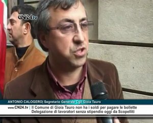 Comune di Gioia Tauro in rosso: lavoratori ricevuti da Scopelliti
