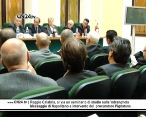 ‘Ndrangheta: Napolitano, studio consente nuove strategie contrasto