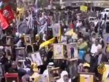 مظاهرات عشية إحياء يوم الأسير الفلسطيني