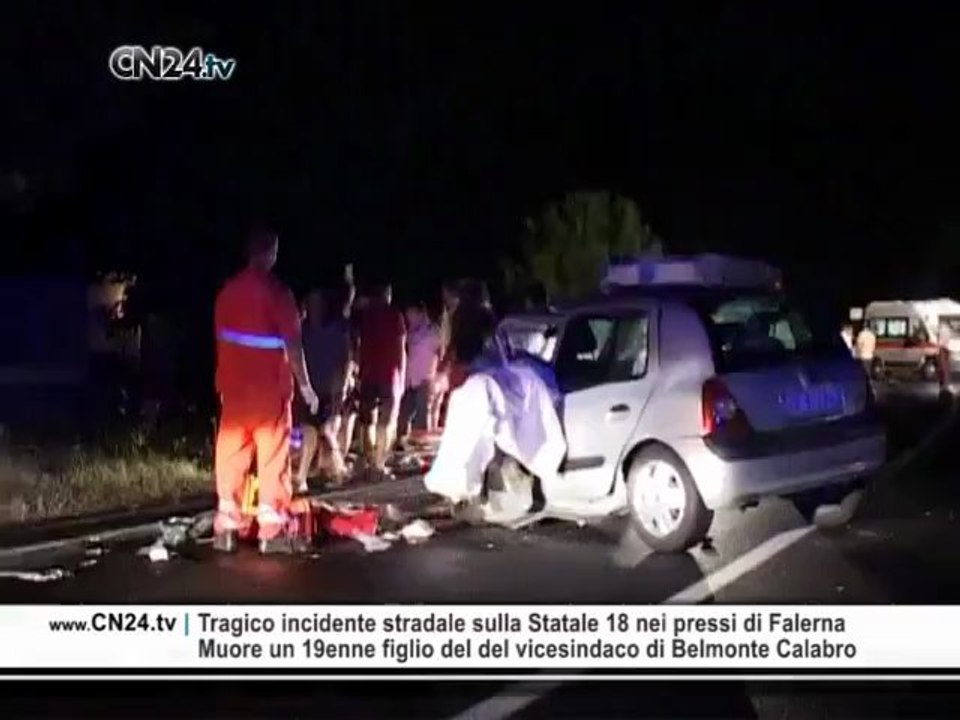 Falerna: tragico schianto ieri mattina, morto un 19enne