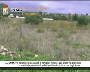 'Ndrangheta: sequestrati beni per 6 mln di euro a Isola