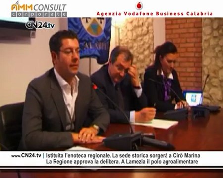 Regione: Enoteche e oleoteche per rilanciare eccellenze Calabresi