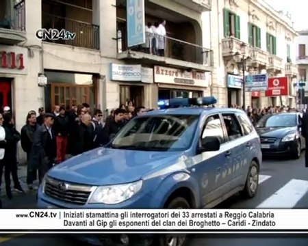 Iniziati stamattina gli interrogatori dei 33 arrestati a Reggio Calabria