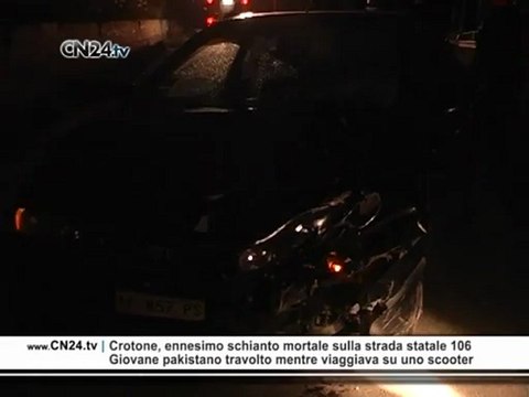 Incidente stradale sulla statale 106, morto uno straniero