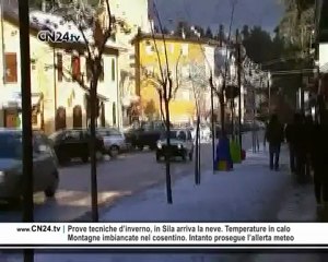 Meteo: neve in Sila, temperature in calo