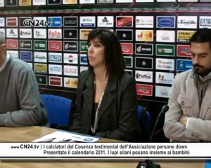 I calciatori del Cosenza testimonial dell’Associazione persone down