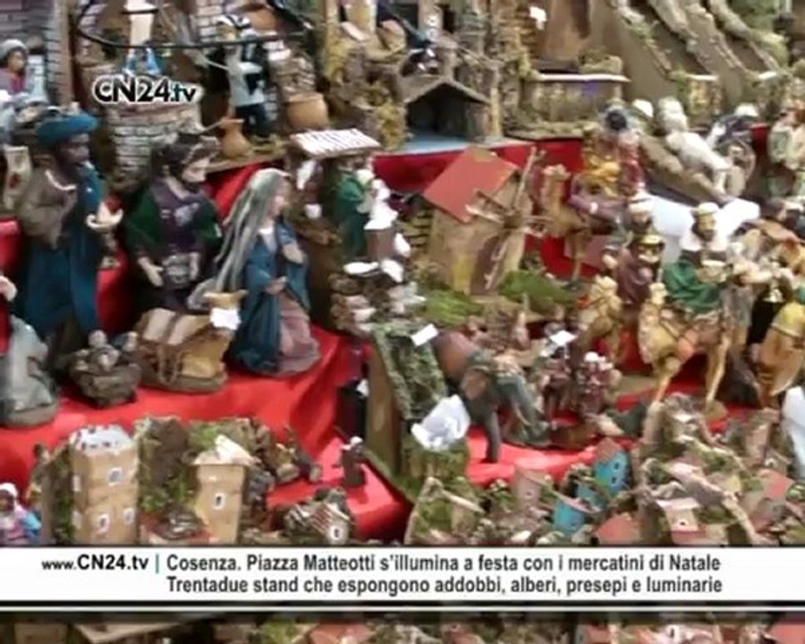 Comune Cosenza, inaugurati i mercatini di natale