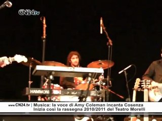 Musica: la voce di Amy Coleman inaugura la rassegna 2010/2011 del Morelli