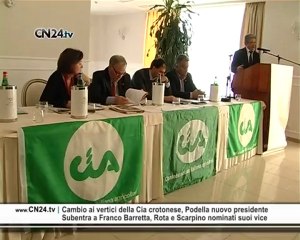 Agricoltura: cambio ai vertici della Cia crotonese, Podella nuovo presidente