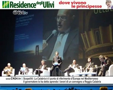 Globalizzazione nel Mediterraneo: l’intervento di Scopelliti