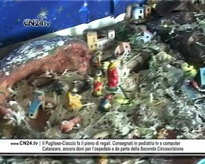 Il Pugliese-Ciaccio fa il pieno di regali. Consegnati in pediatria tv e computer