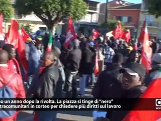 Rosarno scende in piazza ad un anno dalla rivolta