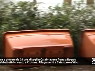 Maltempo: su Calabria piove da oltre 24 ore, allagamenti e frane