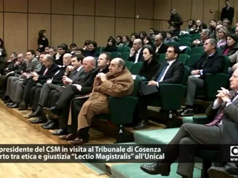 Il Vice presidente del CSM in visita al Tribunale di Cosenza